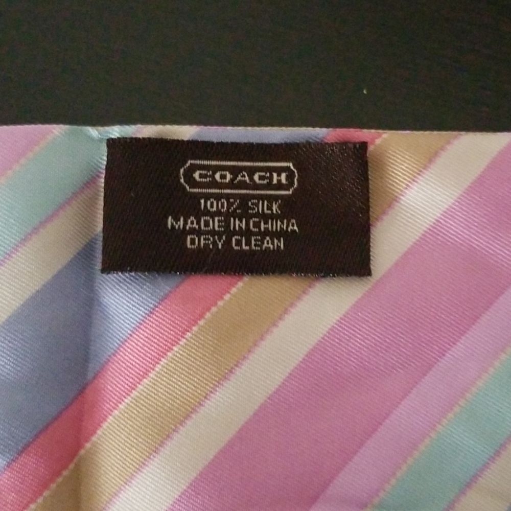 Pastel Coach Neck Tie